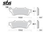 Τακάκια SBS 156HF (FA261F)(FD254)